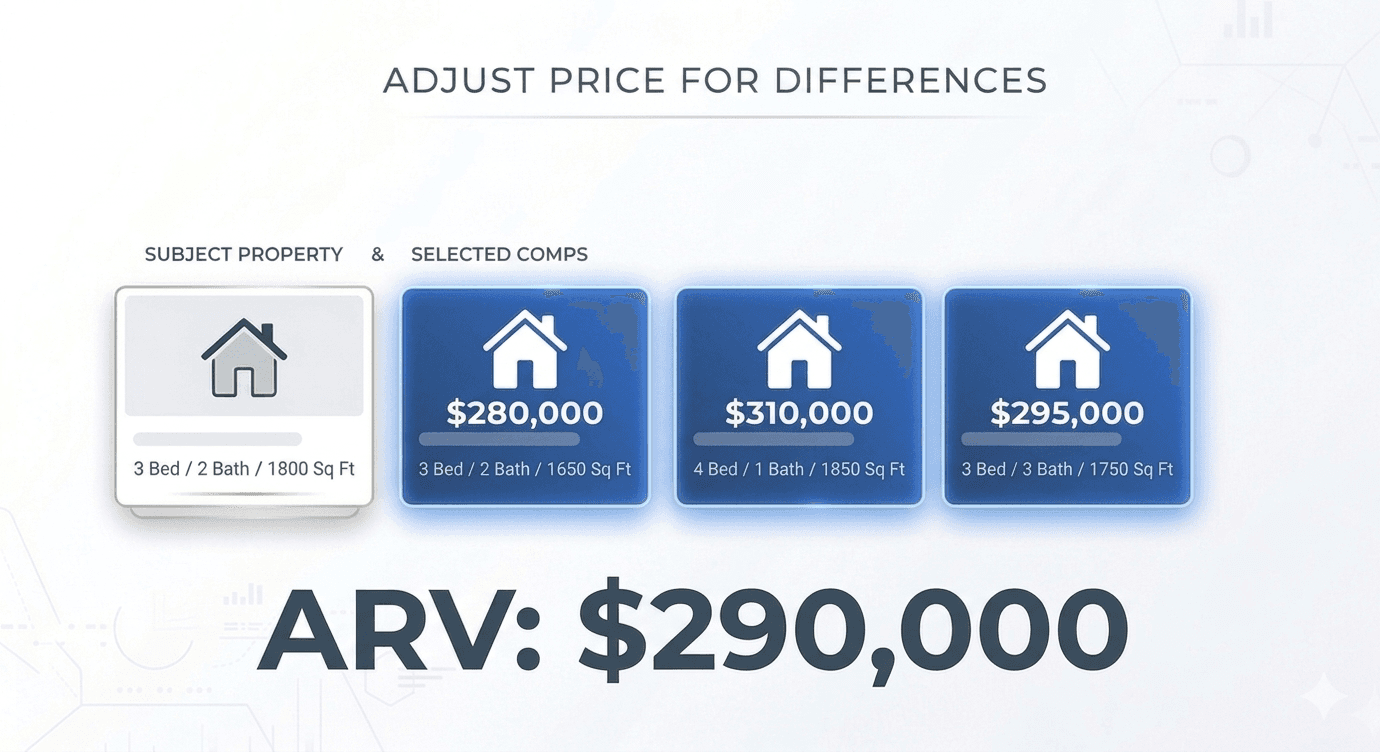Adjust price for differences